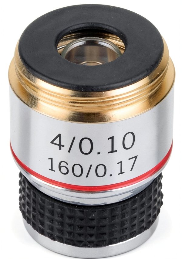 Vipxyc 4X Achromatic Microscope Lens Alloy-0
