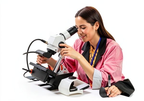 Walfront LED Ring Light Illuminator Microscope Accessories-3