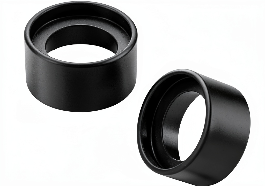 BOXOB binocular eye cups fitted on a stereo microscope in a lab setting