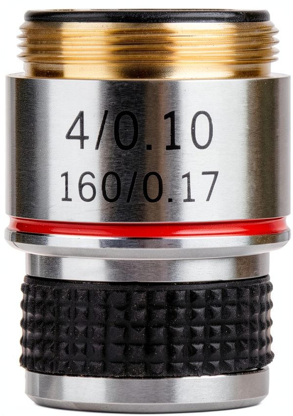Vipxyc 4X Achromatic Microscope Lens Alloy-8