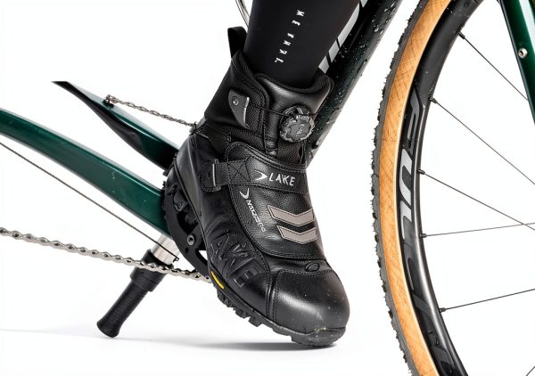 Lake Mens Cycling Shoes Black Leather-3