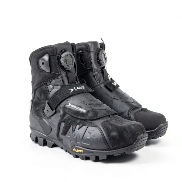 Lake Mens Cycling Shoes Black Leather-4