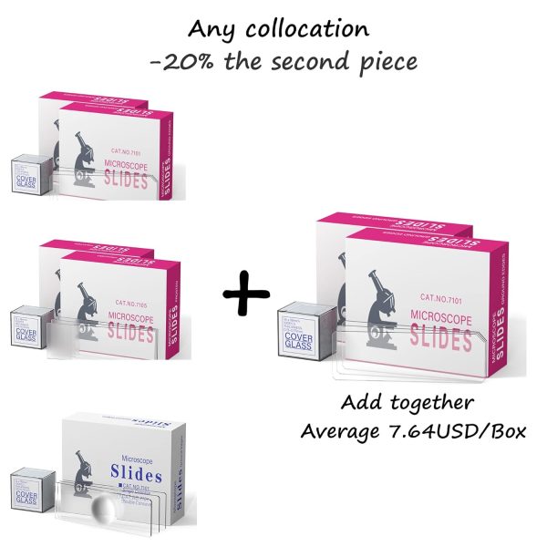 Microscope Slides Clear 50pc & 100pc Cover Slips Vabiooth-6