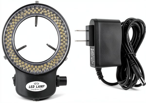 Walfront LED Ring Light Illuminator Microscope Accessories-0