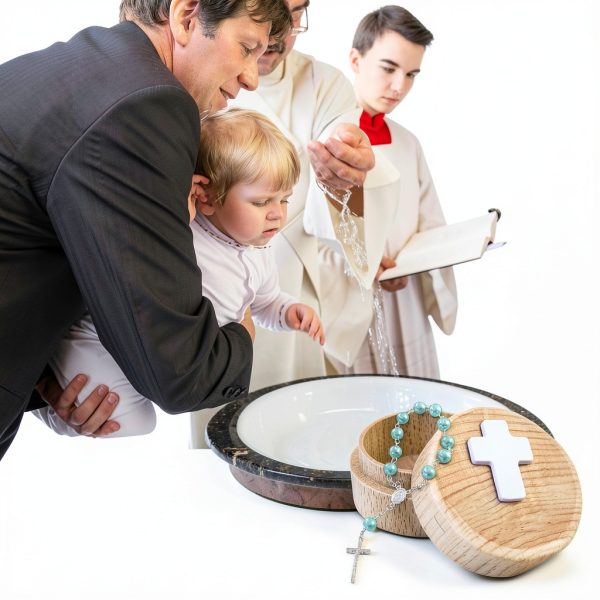 Baby Blue Rosary Portable Wood-3