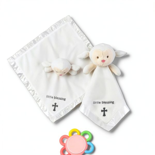 Organic Lamb Lovey Tranquil Kiddo Baby Blanket-4