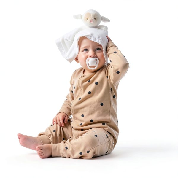 Organic Lamb Lovey Tranquil Kiddo Baby Blanket-2
