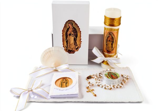 Baptism Candle Set Rotel White Votive Candle-0
