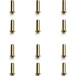 Brass Compression Insert 1/8in ECSiNG 100pcs for Water Oil Air Pipes-0