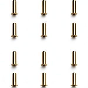 Brass Compression Insert 1/8in ECSiNG 100pcs for Water Oil Air Pipes-0