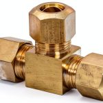 Brass Compression Tube Fitting 50064-04 Anderson Metals 1/4" Tee-0
