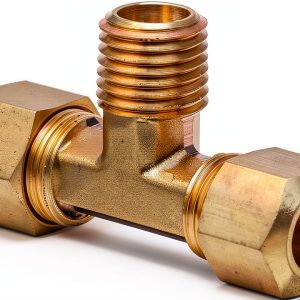 Brass Tube Fitting Tee 1/2" x 3/8" Anderson Metals 00072-0806-0