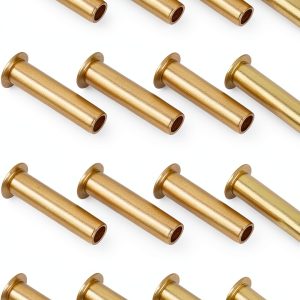 Brass Compression Insert PATIKIL 5mm OD x 3mm ID Tube Support 40 Pack-0