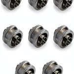 XSPC G1/4" to 3/8" ID Compression Fitting – Chrome Brass 8-Pack-0