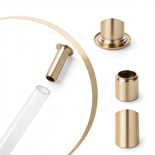 1/2 Inch Brass Compression Fittings by salbsever 50 Pack Yellow Insert-2