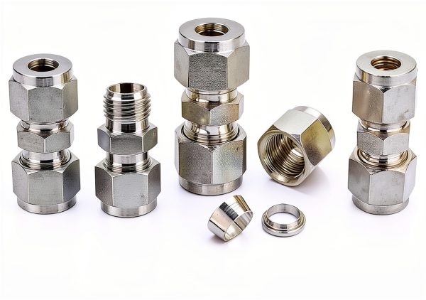 304 Stainless Steel Compression Union 12mm OD x 12mm OD Lophtnix Pack-4