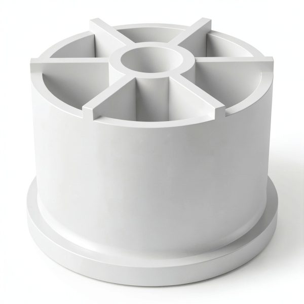 FORMUFIT 1-1/4" Caster PVC Fitting Adapter, White, 4-Pack-3
