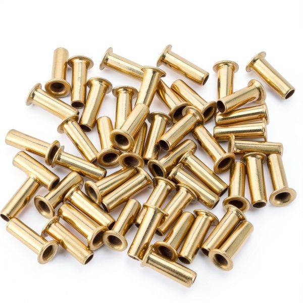 1/4 Brass Compression Fitting 50pcs Tube ID Insert Gold by FdcZeyxior-2