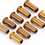 PATIKIL 4mm Brass Compression Fitting - 20 Pack Gold Tube Insert-0