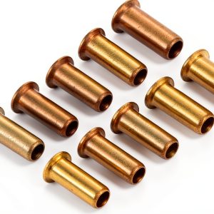 PATIKIL 4mm Brass Compression Fitting - 20 Pack Gold Tube Insert-0
