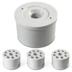 FORMUFIT 1-1/4" Caster PVC Fitting Adapter, White, 4-Pack-0