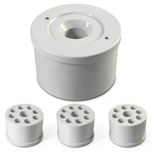FORMUFIT 1-1/4" Caster PVC Fitting Adapter, White, 4-Pack-0